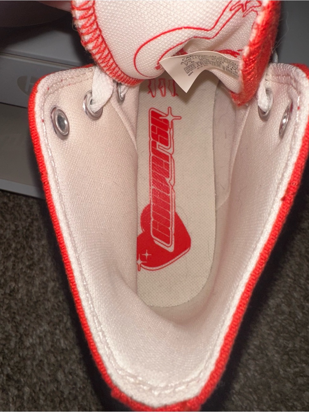 Red Hightop Converse - Picture 6 of 6